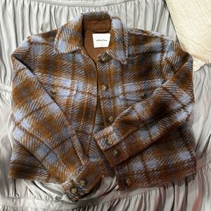 NWOT wilfred free “the ganna” cropped shirt jacket